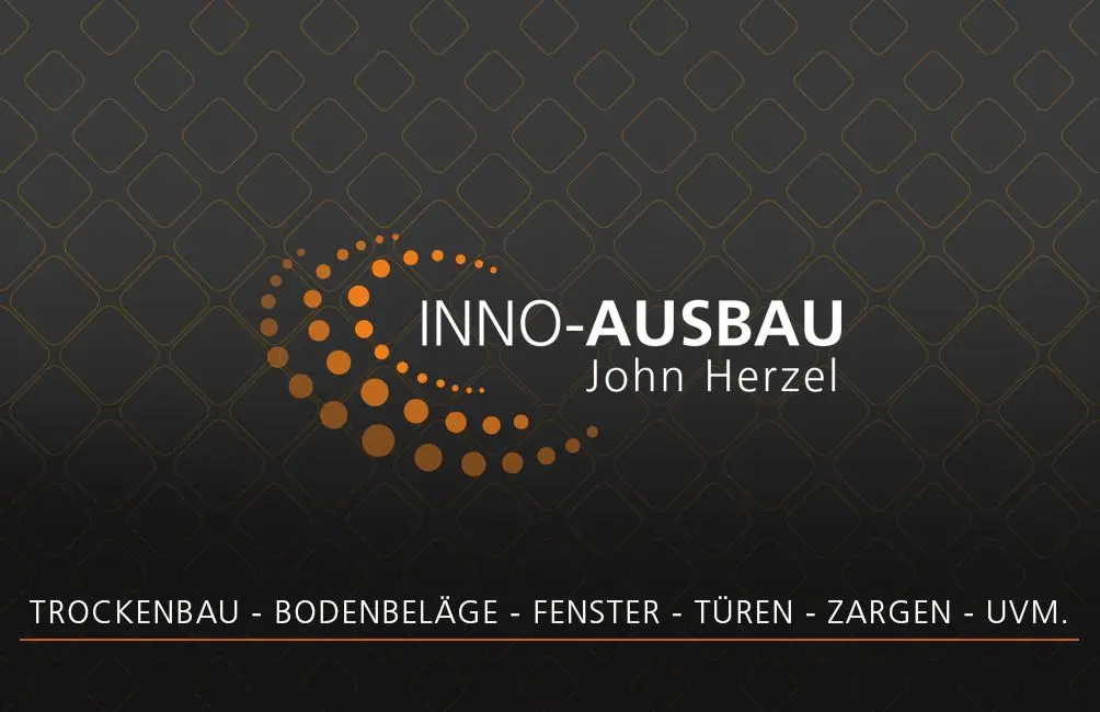 Visitenkarte Vorderseite von Inno-Ausbau John Herzel